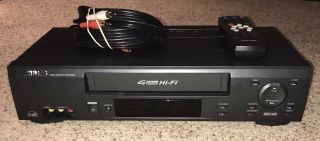 Philips Vr623cat21 4 Head Vcr Video Cassette Recorder Vhs Tape Player Cond.