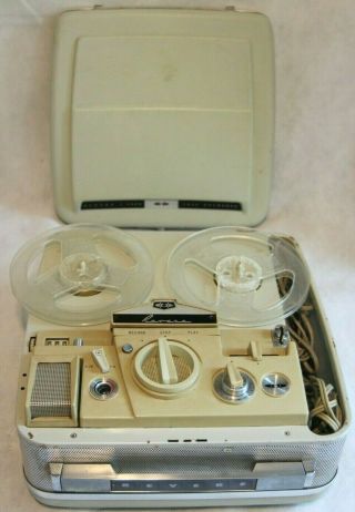 Vintage Revere T - 2000 Reel To Reel Tape Player Recorder