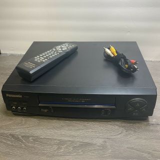 Panasonic Pv - 9451 Omnivision 4 Head Vhs Vcr Player Recorder With Remote Av Cable