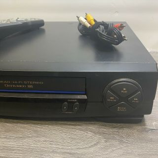 Panasonic PV - 9451 Omnivision 4 Head VHS VCR Player Recorder With Remote AV Cable 2