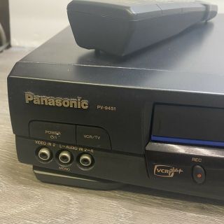 Panasonic PV - 9451 Omnivision 4 Head VHS VCR Player Recorder With Remote AV Cable 3
