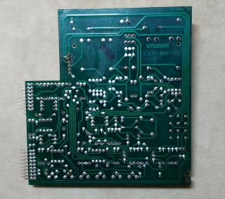 Studer Audio Output PCB For Revox PR99 1.  177.  880 - 11 (881) 2
