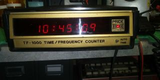 Pride Brand - Model Tl - 1000 Frequency Counter/clock.  Good For Cb - Ham Radio