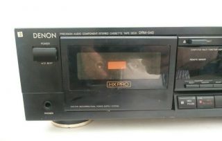 DENON DRM - 540 Cassette Tape Deck Player Black - play 2