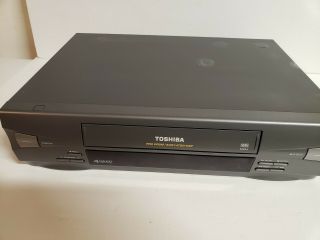 Toshiba VCR VHS 4 Head & Cleaned No Remote M - 454 3