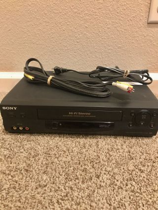 Sony Video Cassette Recorder Slv - N55 Vhs Vcr And - No Remote