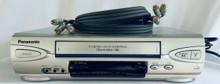 Panasonic Vcr,  Omnivision 4 - Head Vhs Player & Recorder,  Pv - V4523s,  No Remote
