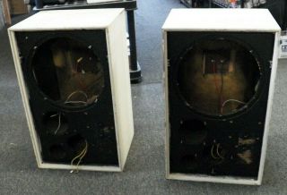 1970s Jbl John B Lansing L88p Speaker Cabinets W/ Crossovers 12 " Woofer