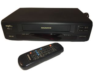 Magnavox Vcr Vhs Video Cassette Player Recorder With Remote 4 Head Vru342at21