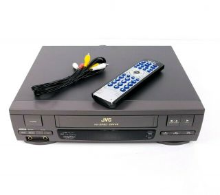 Jvc Vcr Vhs Player Hr - Vp412u 4 Head Video Cassette Recorder W/ Remote & Cable