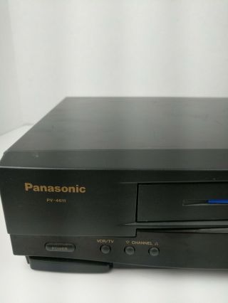 Panasonic PV - V4611 VCR 4 Head HI - Fi VHS Player No Remote 2