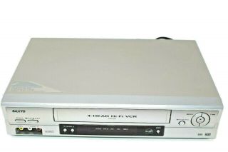 SANYO VWM - 900 VHS Player 4 Head Hi - Fi VCR Video Cassette Recorder & A/V Cable 3