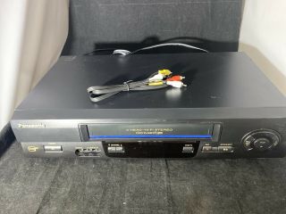 Panasonic Omnivision Pv - V4611 Vcr 4 Head Hi - Fi Stereo Video Cassette Recorder