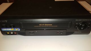 Sony Slv - N51 Hi - Fi 4 - Head Stereo Vcr Vhs Player - - No Remote