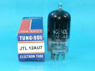 Tung Sol Jtl 12au7 Black Glass Vacuum Tube Strong And Balanced