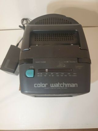 SONY Color Watchman TV AM/FM Radio Model FDT - 5BX5 3