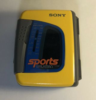 Sony Wm - Fs 397 Sports Walkman Cassette Player Am/fm Radio Megabass