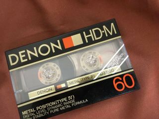 Denon Hdm - 60 Metal Audio Cassette Tapes Vintage Nos
