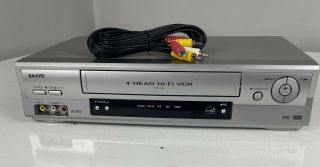 Sanyo Vwm - 900 4 - Head Hi - Fi Video Cassette Recorder Vhs Player (no Remote)
