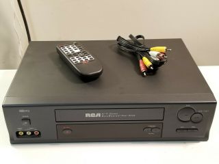 Rca 4 - Head Hi - Fi Stereo Vcr Player Accusearch Vr627hf With Remote -