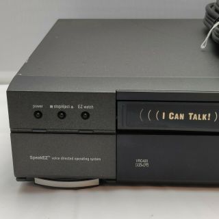 Zenith SpeakEZ VRC420 Video Cassette Recorder VCR VHS Tape Player Recorder 2