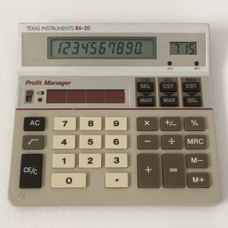 Texas Instruments Ba - 20 Profit Manager Calculator