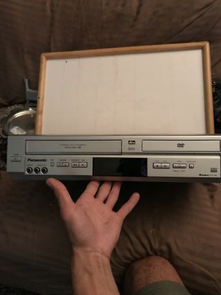 Panasonic Pv - D4734s 4 Head Hi - Fi Stereo Omnivision Vcr With Vhs Tapes And Cables