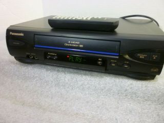 Panasonic VCR Omnivision Player Recorder VHS w/ Remote Serviced 2