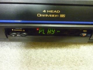 Panasonic VCR Omnivision Player Recorder VHS w/ Remote Serviced 3
