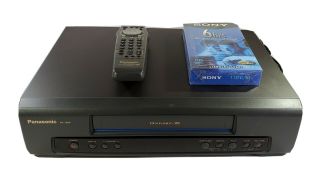 Panasonic Pv - 7200 Omnivision Vcr Vhs Player With Remote Control Great