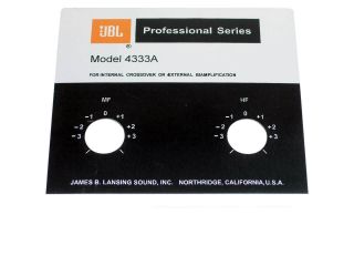 Jbl Style Replacement Foil Badge For 4333a Speaker