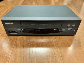 Daewoo Dv - T5dn Vcr 4 Head Vhs Video Cassette Player Recorder No Remote