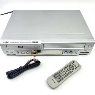 Sanyo Dvw - 6000 Dvd Vcr Combo Player Vhs Recorder Silver With Remote Read