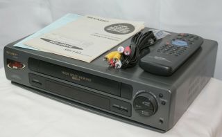 Sharp Vc - A343u Vhs Video Cassette Recorder Vcr Player With Remote