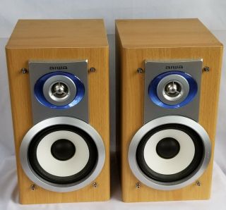Aiwa Shelf 2 - Way Speakers Solid Wood Model Sx - Lm191