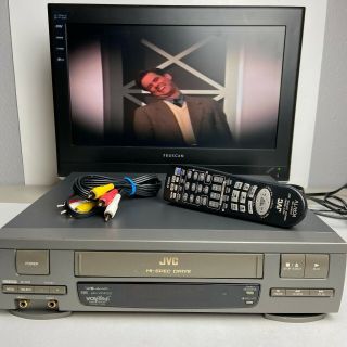 Jvc Vhs Hr - Vp412u 4 Head Video Cassette Recorder Player W/remote -