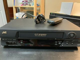 Jvc Hr - A51u Hi - Fi Vcr Video Cassette Player Vhs Recorder,  Remote,  Low Ship