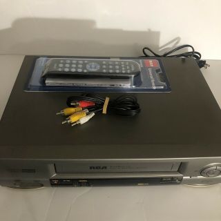 Rca Vr552 Vcr 4 - Head Video Cassette Recorder Vhs Player Remote Av