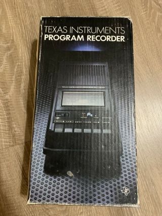Vintage 1982 Texas Instruments Program Recorder Tape Deck