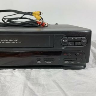 SYMPHONIC SV211E VCR VHS Player Video Cassette Recorder No Remote | 3