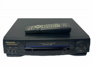 Panasonic Vcr Vhs Video Cassette Recorder Player Pv - 9453 - K With Remote