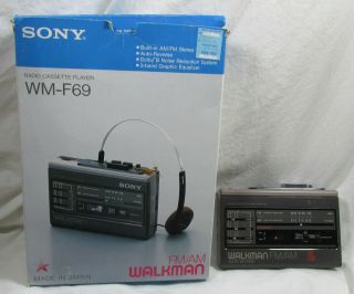 Sony Walkman Wm F69 - Vintage Cassette Player - - 80 