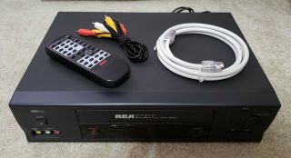 Rca 4 - Head Hi - Fi Stereo Vcr Player Accusearch Vr627hf Remote &