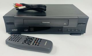 Toshiba W - 512 Vhs Player Vcr 4 Head Hi - Fi Stereo Video Recorder Fully