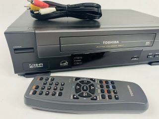 Toshiba W - 512 VHS Player VCR 4 Head Hi - Fi Stereo Video Recorder FULLY 2