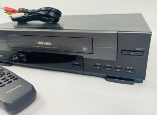Toshiba W - 512 VHS Player VCR 4 Head Hi - Fi Stereo Video Recorder FULLY 3