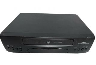 Ge Vcr Plus,  Vg4262 Video Cassette Recorder 4 - Head Vhs Player No Remote