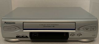 Panasonic Omnivision Vcr 4 Head Video Cassette Recorder Hi - Fi Stereo Pv - V4523s