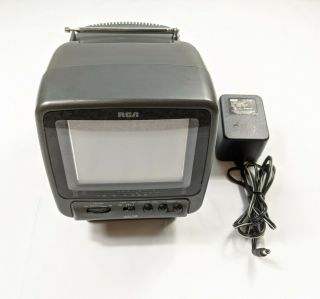 Rca 16 - 3000 Compact 5 " Inch Color Crt Tv Monitor Av Rca Video Input