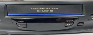 Panasonic PV - V4520 VCR VHS Player Omnivision 4 Head HI - FI Stereo W/ Remote & AV 3
